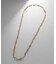 K18中空プリムケーブル ネックレス（LL）