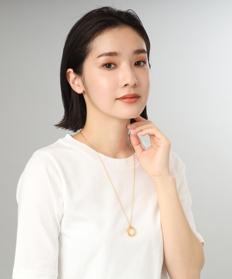 シルバー ニュアンスネックレス ヘキサゴン GP