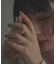 シルバー ラインリング ツイスト