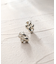 シルバー ニッティングモチーフ ピアス