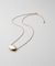 シルバー ホロウオーバルシェイプネックレスS GP