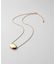 シルバー ホロウオーバルシェイプネックレスS GP