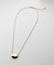 シルバー ホロウオーバルシェイプネックレスS GP