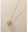 K10【サステナブル】モアサナイトケーブルチェーンモチーフ ネックレス