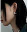 シルバー スモールフープ ニュアンスループピアス