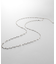 シルバー デザインチェーン デュアルペタルネックレス（60cm）