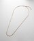 シルバー デザインチェーン デュアルペタルネックレス（60cm）GP