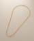 K18中空リネアケーブルチェーン ネックレス細