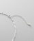 シルバー デザインチェーン デュアルペタル フリンジYネックレス