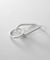 シルバー 【サステナブル】ダブルフィンガー ウェーブラインリング