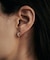 K10ダイヤモンド インフィニティラインフープ スタッドピアス