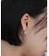 シルバー スモールフープ ノットピアス