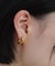 シルバー スモールフープ クロスループピアス GP