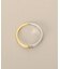 K10ハーフノット リング（YG×WG）