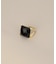 K18オニキス スクエアローズカット リング