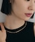シルバー デザインチェーン サイドカットケーブルネックレスGP