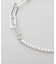 シルバー デザインチェーン フラットケーブル ベネチアンブレスレット