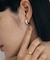 シルバー ハギーフープ フラットサークルピアスGP
