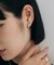 シルバー ハギーフープ フラットサークルピアス