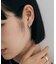 シルバー ハギーフープ フラットサークルピアス