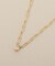K18ダイヤモンド ペアシェイプカットふせ込み ネックレス
