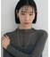 シルバー コンビネーションチェーン ケーブル スタッドネックレス GP