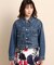 【洗える/ストレッチ】ショート丈デニムジャケット