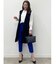 【おしゃれにキマる/洗える】サイドスリット ロングニットジレ