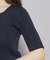 【洗える／日本製／ハートネック】5分袖ラメ入りニットトップス