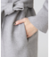 【日本製／ブルーフォックスファー／カシミヤ混】拘りのシルエット！上品なファー付ウールコート