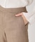 【手洗い可／日本製】タックレテーパードパンツ