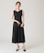 【洗える／日本製／麻混素材】フィットアンドフレアワンピース