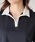 【洗える／日本製】きれいめに着られる衿付きスキッパーカットソー
