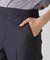 【手洗い可／日本製／スーツ可】麻調合繊テーパードパンツ