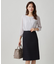 【日本製／セットアップ】ファンシーツィードのセミAラインスカート