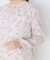 【手洗い可／日本製】花柄モックネックブラウス