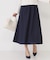 【手洗い可／ウエストゴム】エアリーなフレアースカート