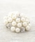 パール調ブローチ／ガラスストーン／上品／入卒／フォーマル