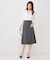 【手洗い可／日本製】麻混フレアースカート