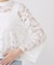 【手洗い可】コットン混レースブラウス