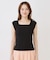 【手洗い可】スクエアノースリーブトップス