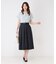 【手洗い可／日本製】タックフレアスカート