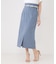 【手洗い可／日本製／ウエスト後ろゴム】ハイウエストIラインスカート