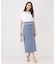 【手洗い可／日本製／ウエスト後ろゴム】ハイウエストIラインスカート
