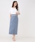 【手洗い可／日本製／ウエスト後ろゴム】ハイウエストIラインスカート