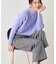 【日本製／ウール混】ストレートワイドパンツ