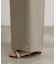 デニムライクベルト付きワイドパンツ