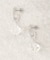 クリアブロックメタルピアス