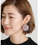 ファーリボン2WAYピアス