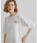 五分袖ロゴプリントTシャツ